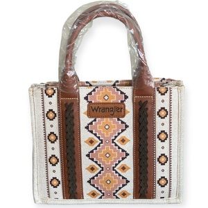Wrangler Canvas Western Tote Southwestern Aztec Print Purse Women bag